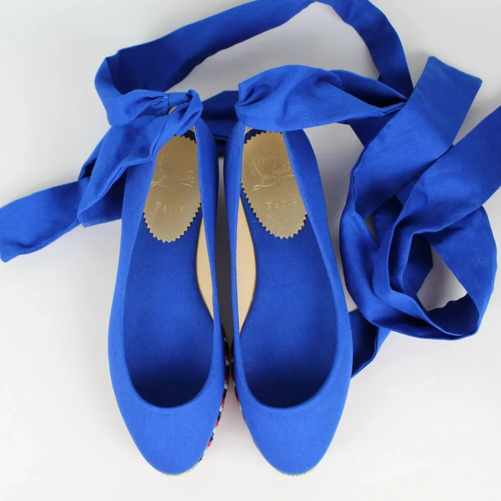 NEW Christian Louboutin Barbaria Espadrilles Flats - Party & Events & Travel